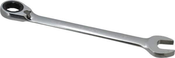Paramount - 27mm 12 Point Combination Wrench - 15° Head Angle, 14-3/64" OAL, Chrome Vanadium Steel, Polished Finish - Industrial Tool & Supply