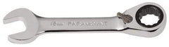 Paramount - 12mm 12 Point Combination Wrench - 15° Head Angle, 4-11/64" OAL, Chrome Vanadium Steel, Polished Finish - Industrial Tool & Supply