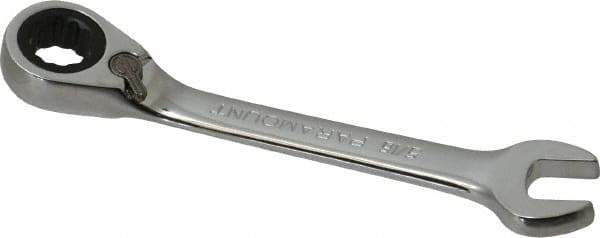 Paramount - 5/16" 12 Point Offset Combination Wrench - 15° Offset Angle, 3-1/2" OAL, Chrome Vanadium Steel, Polished Finish - Industrial Tool & Supply