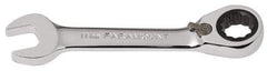 Paramount - 11mm 12 Point Combination Wrench - 15° Head Angle, 4-3/64" OAL, Chrome Vanadium Steel, Polished Finish - Industrial Tool & Supply