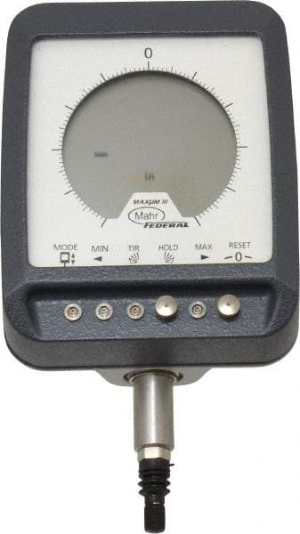 Mahr - 0 to 0.199mm (Reduced), 1mm (Standard)mm Range, 0.00002, 0.00005, 0.0001 & 0.0005" Graduation, Electronic Drop Indicator - Accurate to 0.25& (Reduced), 0.5% (Standard)%, English & Metric System, Digital Display - Industrial Tool & Supply