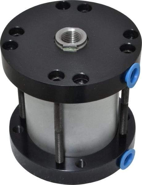 Parker - 2" Stroke x 2" Bore Double Acting Air Cylinder - 1/8 Port, 1/2-20 Rod Thread, -10 to 200°F - Industrial Tool & Supply