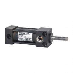 Parker - 1" Stroke x 3/4" Bore Double Acting Air Cylinder - 1/8 Port, 1/4-20 Rod Thread, 200 Max psi, -10 to 165°F - Industrial Tool & Supply