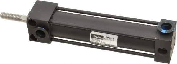 Parker - 3" Stroke x 3/4" Bore Double Acting Air Cylinder - 1/8 Port, 1/4-20 Rod Thread, 200 Max psi, -10 to 165°F - Industrial Tool & Supply