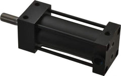 Parker - 2" Stroke x 1-1/8" Bore Double Acting Air Cylinder - 1/8 Port, 3/8-24 Rod Thread, 200 Max psi, -10 to 165°F - Industrial Tool & Supply