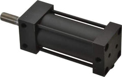 Parker - 2" Stroke x 1-1/4" Bore Double Acting Air Cylinder - 1/8 Port, 3/8-24 Rod Thread, 200 Max psi, -10 to 165°F - Industrial Tool & Supply