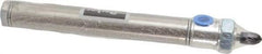 Parker - 4" Stroke x 3/4" Bore Double Acting Air Cylinder - 1/8 Port, 1/4-28 Rod Thread, 250 Max psi, 14 to 140°F - Industrial Tool & Supply