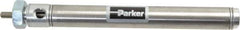 Parker - 5" Stroke x 3/4" Bore Double Acting Air Cylinder - 1/8 Port, 1/4-28 Rod Thread, 250 Max psi, 14 to 140°F - Industrial Tool & Supply