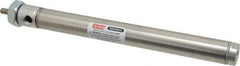Parker - 6" Stroke x 3/4" Bore Double Acting Air Cylinder - 1/8 Port, 1/4-28 Rod Thread, 250 Max psi, 14 to 140°F - Industrial Tool & Supply