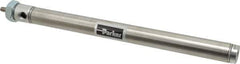 Parker - 8" Stroke x 3/4" Bore Double Acting Air Cylinder - 1/8 Port, 1/4-28 Rod Thread, 250 Max psi, 14 to 140°F - Industrial Tool & Supply