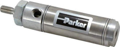 Parker - 1" Stroke x 1-1/16" Bore Double Acting Air Cylinder - 1/8 Port, 5/16-24 Rod Thread, 250 Max psi, 14 to 140°F - Industrial Tool & Supply