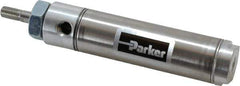 Parker - 2" Stroke x 1-1/16" Bore Double Acting Air Cylinder - 1/8 Port, 5/16-24 Rod Thread, 250 Max psi, 14 to 140°F - Industrial Tool & Supply