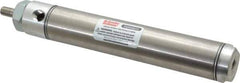 Parker - 4" Stroke x 1-1/16" Bore Double Acting Air Cylinder - 1/8 Port, 5/16-24 Rod Thread, 250 Max psi, 14 to 140°F - Industrial Tool & Supply