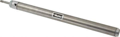 Parker - 12" Stroke x 1-1/16" Bore Double Acting Air Cylinder - 1/8 Port, 5/16-24 Rod Thread, 250 Max psi, 14 to 140°F - Industrial Tool & Supply