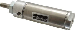 Parker - 2" Stroke x 1-1/2" Bore Double Acting Air Cylinder - 1/8 Port, 7/16-20 Rod Thread, 250 Max psi, 14 to 140°F - Industrial Tool & Supply