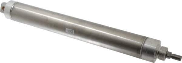 Parker - 12" Stroke x 2" Bore Double Acting Air Cylinder - 1/4 Port, 1/2-20 Rod Thread, 250 Max psi, 14 to 140°F - Industrial Tool & Supply