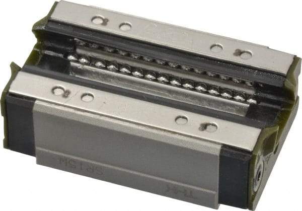 THK - 57mm L x 34mm W x 19.5mm H, 26mm Transverse Hole Spcg, 26mm Lateral Hole Spcg, Horizontal Mount Radial SR Block - 9.5mm Overhang, 9.51 Kn Dynamic Capacity, M4x7 Hole, 19.3 kn Static Load Rating, 24" High Assembly - Industrial Tool & Supply