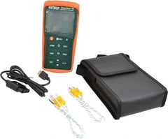 Extech - -200 to 1999.9°F, Temp Recorder - Dual Input Datalogging Thermometer - Industrial Tool & Supply