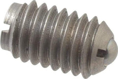Gibraltar - 3/8-16, 0.187" Ball Diam, 5/8" Body Length, 0.048" Max Ball Reach, Threaded Ball Plunger - Stainless Steel Body, Stainless Steel Ball, 2.5 Lb Initial End Force, 5 Lb Final End Force, Locking Element - Industrial Tool & Supply