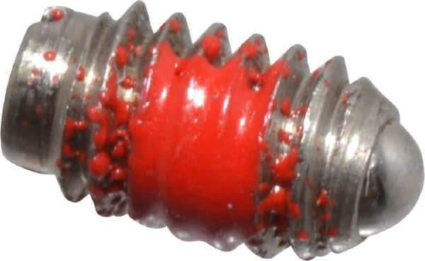 Gibraltar - 4-48, 0.062" Ball Diam, 3/16" Body Length, 0.02" Max Ball Reach, Threaded Ball Plunger - Stainless Steel Body, Stainless Steel Ball, 0.13 Lb Initial End Force, 0.5 Lb Final End Force, Locking Element - Industrial Tool & Supply