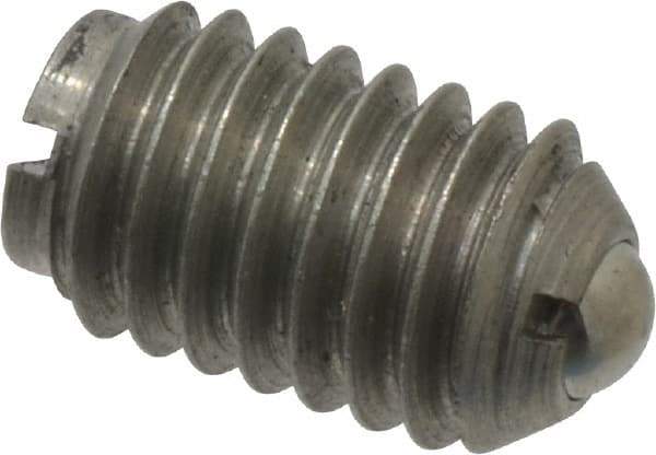 Gibraltar - 3/8-16, 0.187" Ball Diam, 5/8" Body Length, 0.048" Max Ball Reach, Threaded Ball Plunger - Stainless Steel Body, Stainless Steel Ball, 5 Lb Initial End Force, 10 Lb Final End Force, Locking Element - Industrial Tool & Supply