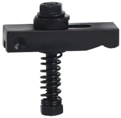Value Collection - 1/4-20 Tap Size, Steel Strap Clamp Assembly - Single End Clamp, Radius Strap Nose, 3/8" Strap Thickness, 1/2" Travel, 2-1/2" Strap Len, 5/8" Strap Width - Industrial Tool & Supply