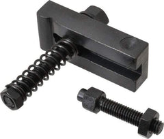 Value Collection - 3/8-16 Tap Size, Steel Strap Clamp Assembly - Single End Clamp, Radius Strap Nose, 5/8" Strap Thickness, 3/4" Travel, 3" Strap Len, 1-1/4" Strap Width - Industrial Tool & Supply