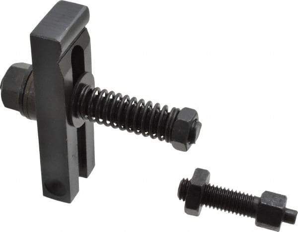 Value Collection - 1/2-13 Tap Size, Steel Strap Clamp Assembly - Single End Clamp, Radius Strap Nose, 5/8" Strap Thickness, 1" Travel, 4" Strap Len, 1-1/4" Strap Width - Industrial Tool & Supply