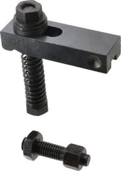 Value Collection - 5/8-11 Tap Size, Steel Strap Clamp Assembly - Single End Clamp, Radius Strap Nose, 7/8" Strap Thickness, 1" Travel, 4-1/2" Strap Len, 1-1/2" Strap Width - Industrial Tool & Supply