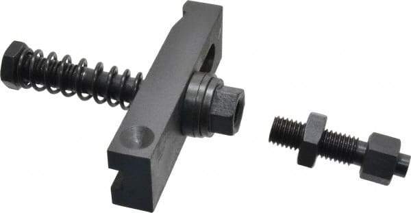 Value Collection - 5/8-11 Tap Size, Steel Strap Clamp Assembly - Single End Clamp, Radius Strap Nose, 7/8" Strap Thickness, 1-1/2" Travel, 5" Strap Len, 1-1/2" Strap Width - Industrial Tool & Supply