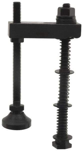 Value Collection - 1/2-13 Tap Size, Steel Strap Clamp Assembly - Swing Clamp, 5/8" Strap Thickness, 1" Travel, 4" Strap Len, 1-1/4" Strap Width - Industrial Tool & Supply