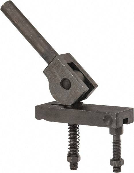 Value Collection - 3/8-16 Tap Size, Steel Strap Clamp Assembly - Center Cam, 5/8" Strap Thickness, 1" Travel, 4" Strap Len, 1-1/4" Strap Width - Industrial Tool & Supply