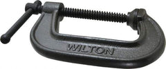 Wilton - Light-Duty 3" Max Opening, 1-7/8" Throat Depth, Ductile Iron Standard C-Clamp - 1,800 Lb Capacity, 0" Min Opening, Standard Throat Depth - Industrial Tool & Supply