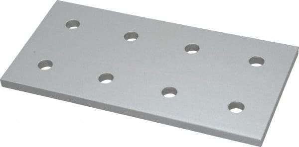 80/20 Inc. - 3" Wide, 6" High, Open Shelving 8 Hole Joining Strip - Aluminum, Use with Series 15 & Bolt Kit 3320 or 3325 - Industrial Tool & Supply