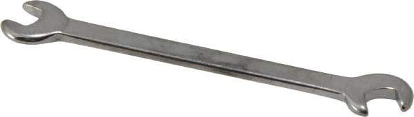 Blackhawk by Proto - 13/64" x 15/64" Standard Ignition Open End Wrench - 3-3/16" OAL, Double End, Satin Finish, 15° & 60° Head Angle - Industrial Tool & Supply