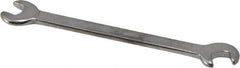 Blackhawk by Proto - 13/64" x 15/64" Standard Ignition Open End Wrench - 3-3/16" OAL, Double End, Satin Finish, 15° & 60° Head Angle - Industrial Tool & Supply