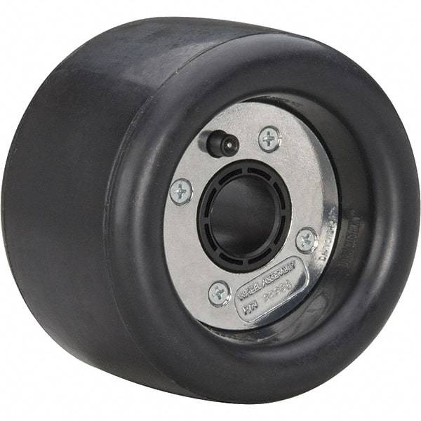 Dynabrade - 5" Wheel OD, 3-1/2" Wheel Width, 3,500 RPM, Composite, Pneumatic Wheel without Hub - 15-1/2" Long x 3-1/2" Wide, 5/8" Wheel Arbor Hole - Industrial Tool & Supply