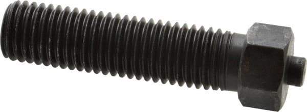 Gibraltar - 3/4-10 Thread, 7/8" Size, 3-1/2" Long, Black Oxide Coated, Steel, Lead Alloy Clamp Rest & Support - 2-3/8" Thread Length, 11/32" Pin Diam x 3/16" Pin Height, 1/2" Nut Height - Industrial Tool & Supply