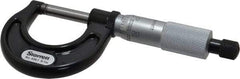Starrett - 0 to 1" Range, 0.001" Graduation, Mechanical Outside Micrometer - Ratchet Stop Thimble, Accurate to 0.0001" - Industrial Tool & Supply