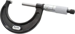 Starrett - 1 to 2" Range, 0.0001" Graduation, Mechanical Outside Micrometer - Ratchet Stop Thimble, Accurate to 0.00005" - Industrial Tool & Supply