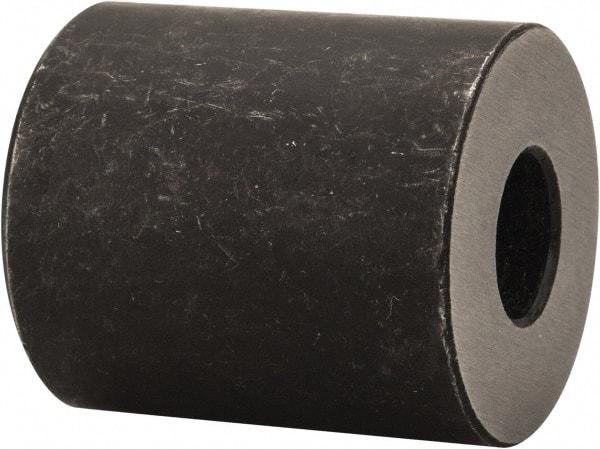 Gibraltar - 1" OAL, 7/8" OD, Heat Treated Steel, Counterbored Rest Button - Black Oxide Coating - Industrial Tool & Supply