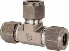 Ham-Let - 1/2" OD, Grade 316Stainless Steel Union Tee - Comp x Comp x Comp Ends - Industrial Tool & Supply