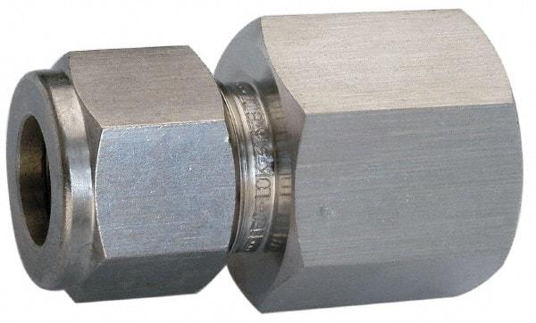 Ham-Let - 1/2" OD, Grade 316Stainless Steel Female Connector - Comp x FNPT Ends - Industrial Tool & Supply