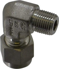 Ham-Let - 1/4" OD, Grade 316Stainless Steel Male Elbow - Comp x MNPT Ends - Industrial Tool & Supply