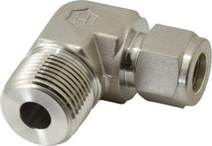 Ham-Let - 1/2" OD, Grade 316Stainless Steel Male Elbow - Comp x MNPT Ends - Industrial Tool & Supply