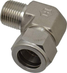 Ham-Let - 3/4" OD, Grade 316Stainless Steel Male Elbow - Comp x MNPT Ends - Industrial Tool & Supply