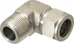 Ham-Let - 3/4" OD, Grade 316Stainless Steel Male Elbow - Comp x MNPT Ends - Industrial Tool & Supply