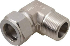 Ham-Let - 1" OD, Grade 316Stainless Steel Male Elbow - Comp x MNPT Ends - Industrial Tool & Supply
