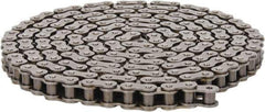 Morse - 5/8" Pitch, ANSI 50, Single Strand Roller Chain - Chain No. 50, 10 Ft. Long, 0.4" Roller Diam, 3/8" Roller Width - Industrial Tool & Supply