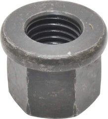 Gibraltar - M16, 31mm Flange Diam, 24mm High, 24mm Across Flats, Flange Nut - Grade 10 Steel, Black Phosphate Finish, 5" Flange Height, DIN 6331 - Industrial Tool & Supply